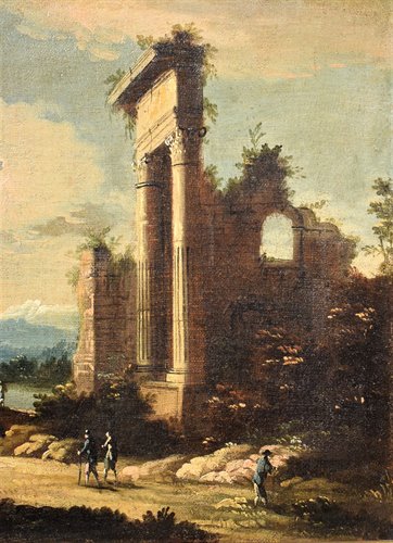 Coppia paesaggi veneti del '700